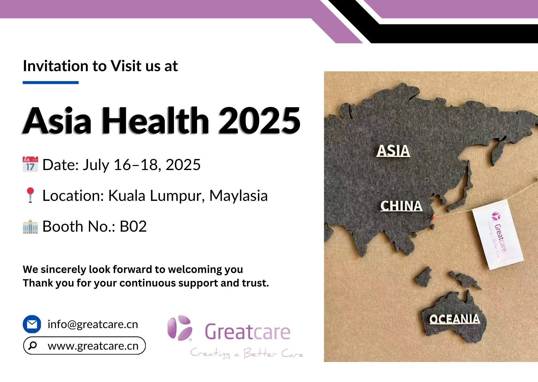 Asia Health 2025'te bize katılın